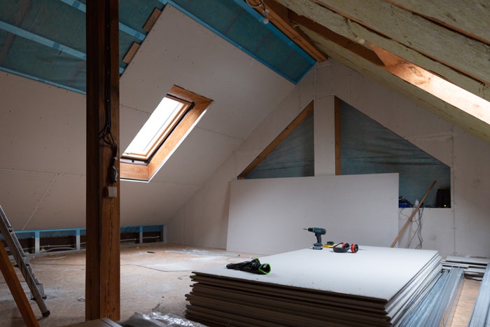 Loft during conversion